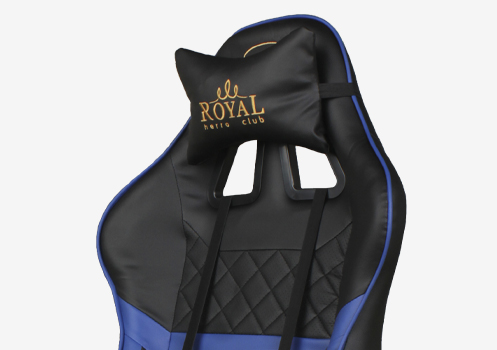 Компьютерное кресло ROYAL Черно-синее - Материал обивки