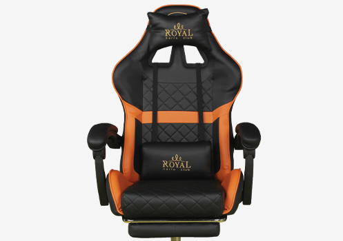 Компьютерное кресло ROYAL Черно-оранжевое