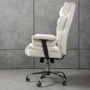 Компьютерное кресло экокожа TRON белое