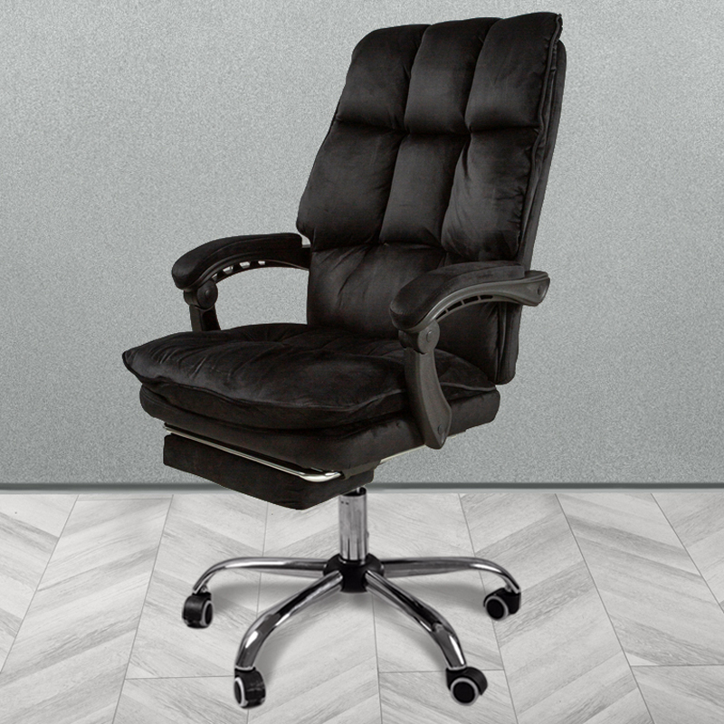 Компьютерное кресло велюр AVENTOS черное