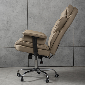 Компьютерное кресло экокожа TRON бежевое