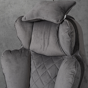 Компьютерное кресло велюр TRON серое