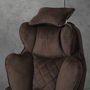 Компьютерное кресло велюр TRON коричневое