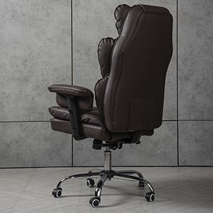 Компьютерное кресло экокожа TRON коричневое