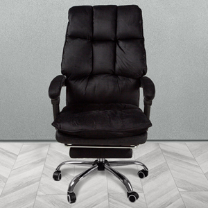 Компьютерное кресло велюр AVENTOS черное