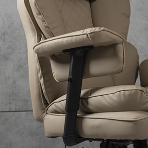 Компьютерное кресло экокожа TRON бежевое