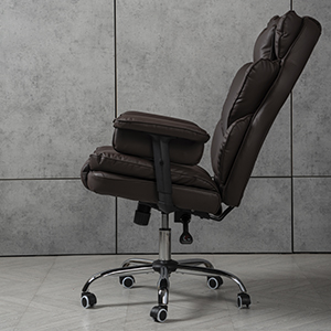 Компьютерное кресло экокожа TRON коричневое