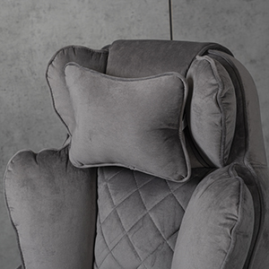 Компьютерное кресло велюр TRON серое