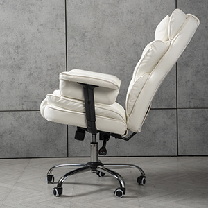 Компьютерное кресло экокожа TRON белое