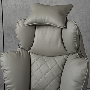 Компьютерное кресло экокожа TRON серое