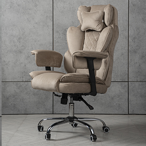 Компьютерное кресло велюр TRON бежевое
