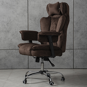 Компьютерное кресло велюр TRON коричневое