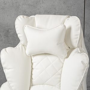 Компьютерное кресло экокожа TRON белое