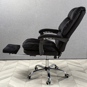 Компьютерное кресло велюр AVENTOS черное