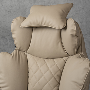 Компьютерное кресло экокожа TRON бежевое