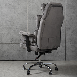 Компьютерное кресло велюр TRON серое