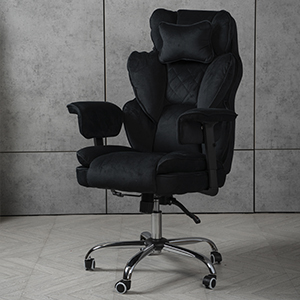 Компьютерное кресло велюр TRON черное