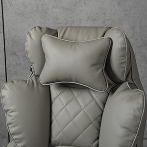 Компьютерное кресло экокожа TRON серое