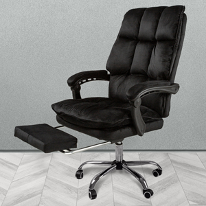 Компьютерное кресло велюр AVENTOS черное