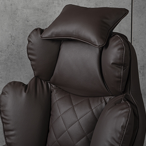 Компьютерное кресло экокожа TRON коричневое