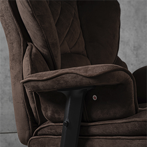 Компьютерное кресло велюр TRON коричневое