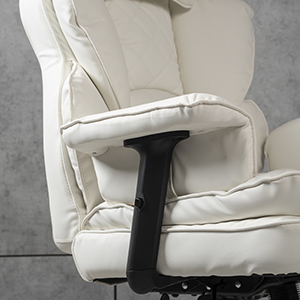 Компьютерное кресло экокожа TRON белое