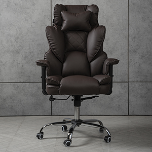 Компьютерное кресло экокожа TRON коричневое