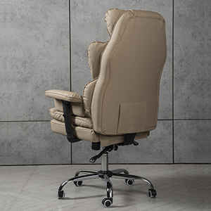 Компьютерное кресло экокожа TRON бежевое