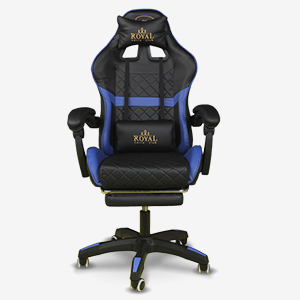 Компьютерное кресло ROYAL черно-синее